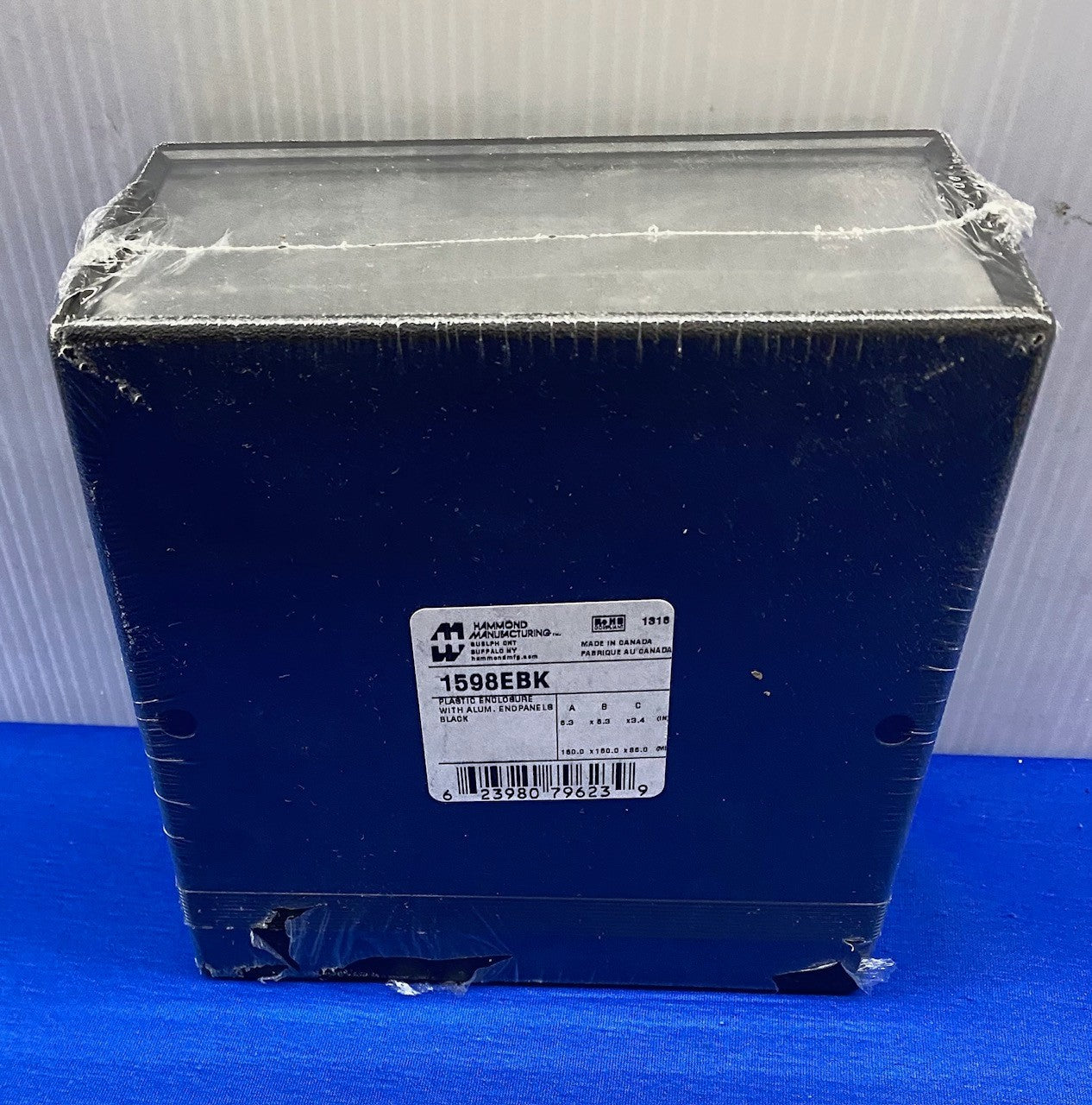 HAMMOND MANUFACTURING 1598EBK PLASTIC ENCLOSURE