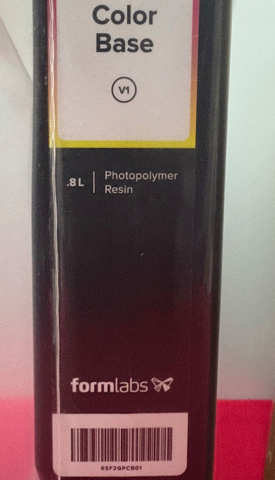 FORMLABS COLOR BASE RESIN V1 RS-F2-GPCB-01 PHOTOPOLYMER RESIN CARTRIDGE