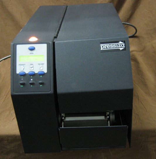 PRESSIZA P4083 THERMISCHE ETIKETTENMAKER GETEST OM IN TE SCHAKELEN OK 