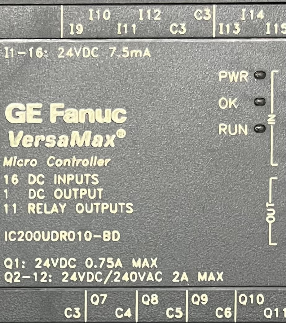 MICROCONTROLADOR GE FANUC VERAMAX ® IC200UDR010-BD 24 VCC