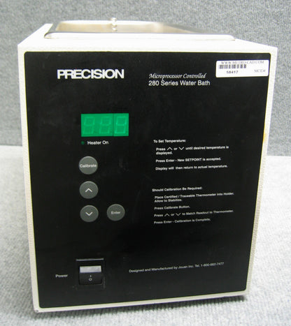 BAÑO DE AGUA CALENTADO PRECISION MDL 282 / CAT NO 51220048 SIN TAPA