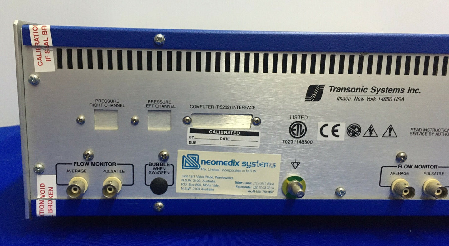 DÉBITMÈTRE SANGUIN POUR PETITS ANIMAUX TRANSONIC SYSTEMS T206