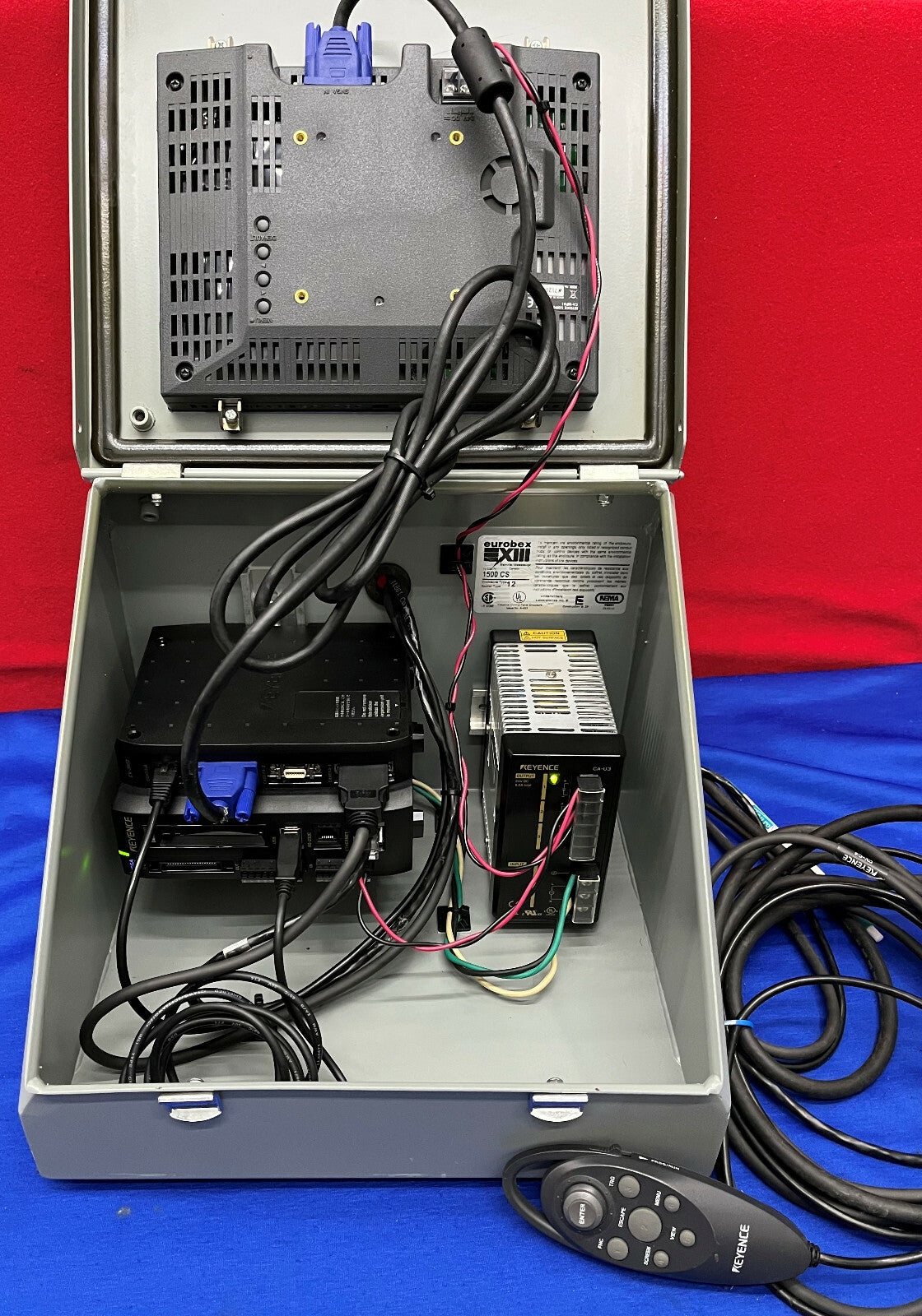 Contenitore Keyence con display LCD a colori CA-MP81 CV-3502 CA-U3