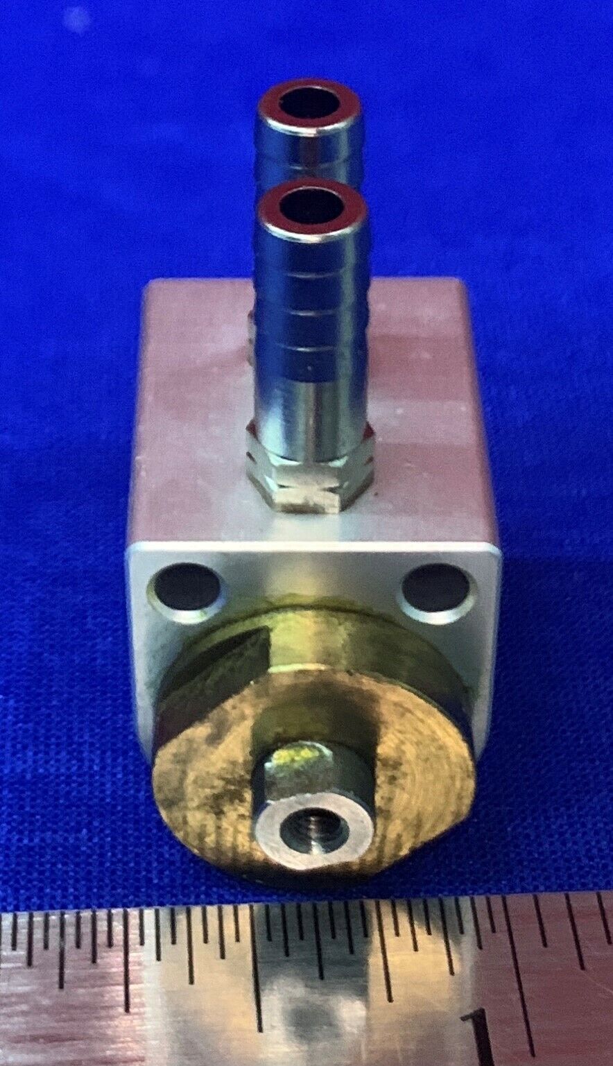 PARKER CONVUM TKY-W-10X5 9324 CYLINDER DOUBLE ACTING BARB CONNECTOR.