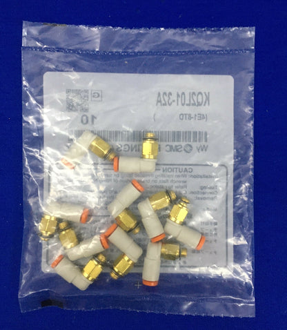 1 VERPAKKING VAN 10 STUKS - SMC KQ2L01-32A (4E1-8TD) PASSENDE MANNELIJKE ELLEBOGEN