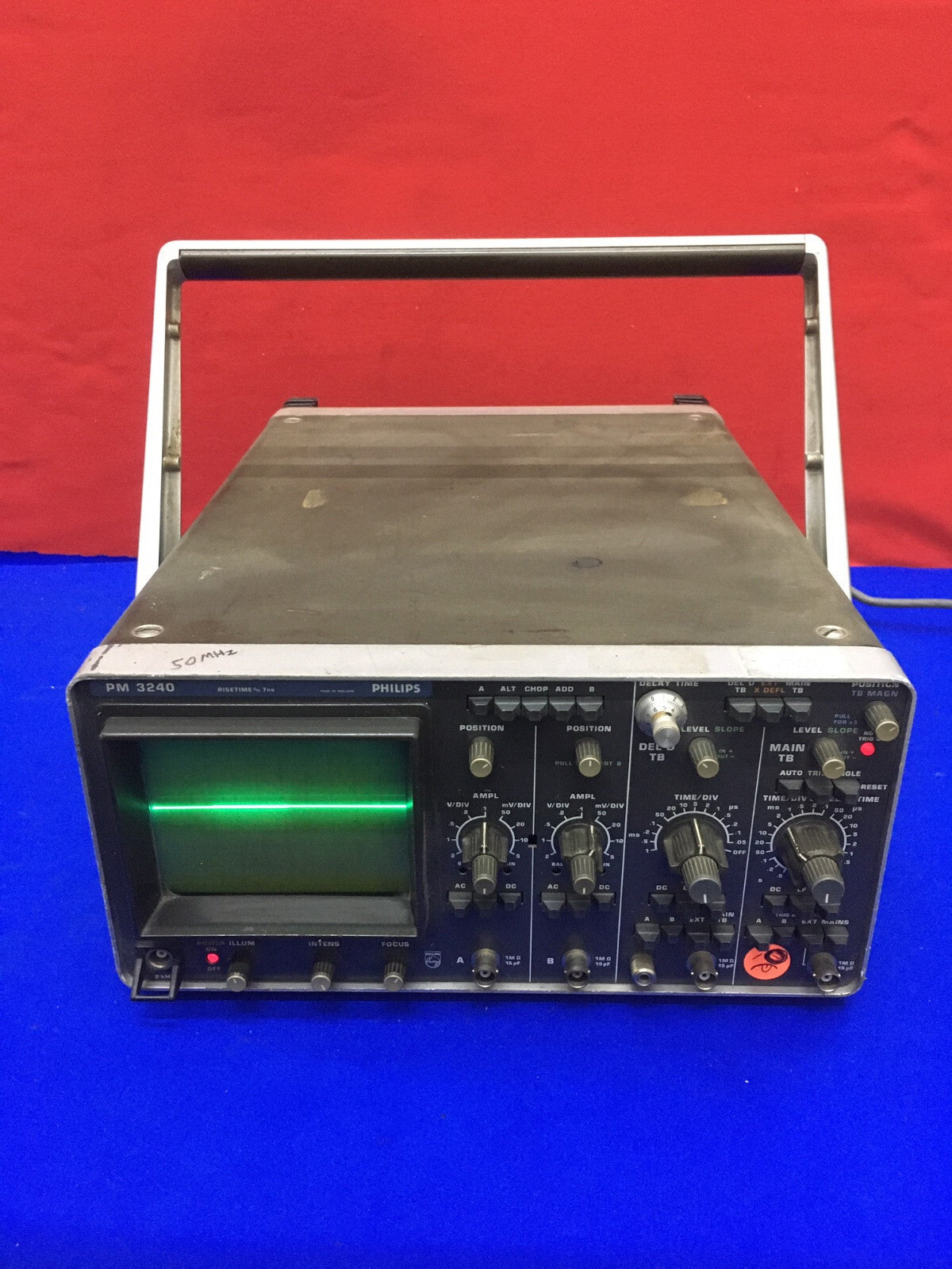 PHILIPS 50 MHZ デュアル チャネル オシロスコープ 垂直増幅器 PM 3240 - 部品
