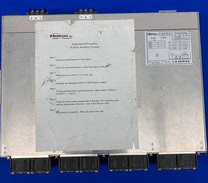 DELTRON POWER PRODUCTS LA SERIES 11997XA ALIMENTATORE RACK MOUNT (MANCANTE UNO)