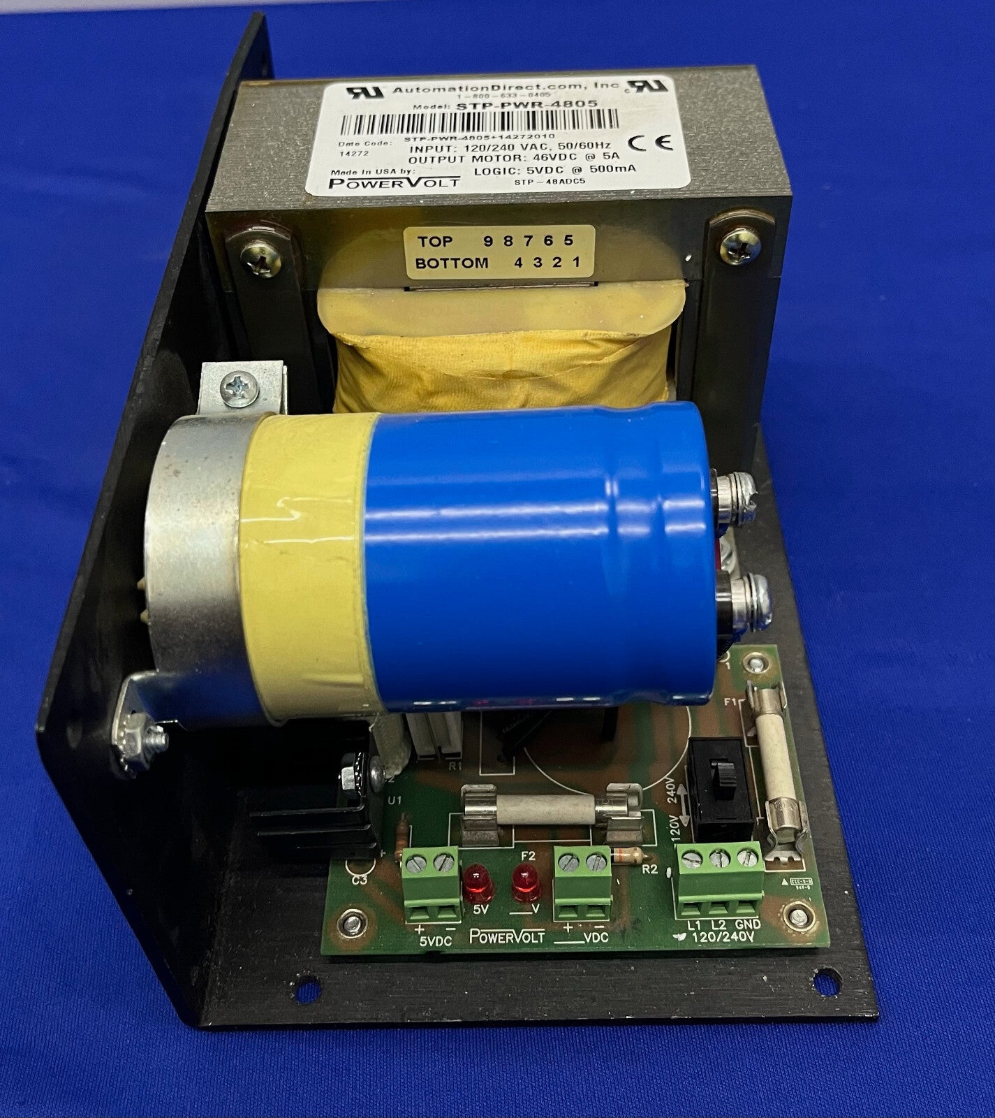 AUTOMAZIONE DIRECT POWERVOLT STP-PWR-4805 ALIMENTATORE INGRESSO 120/240VAC 