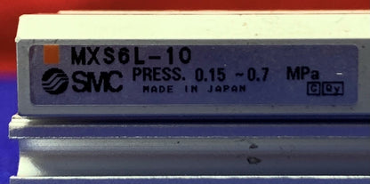 1 Lot Qty of 2 - SMC MXS6-10 Pneumatic Guided Cylinder Slide Table