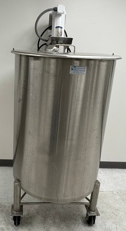 G&F MANUFACTURE SST-125G VERTICAL FINISH  MIXING TANK 125 GALLON W/AGITATOR