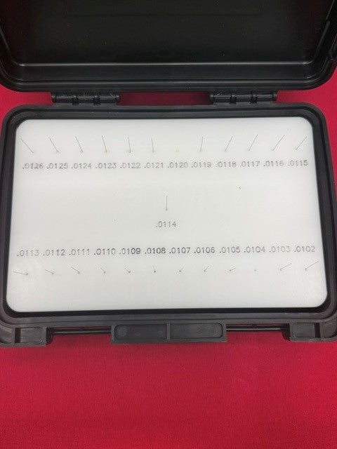 Vermont Gage Class X  Go Over / Under Gage Pin Set 0.0114 Nominal 23 of 25 Pins