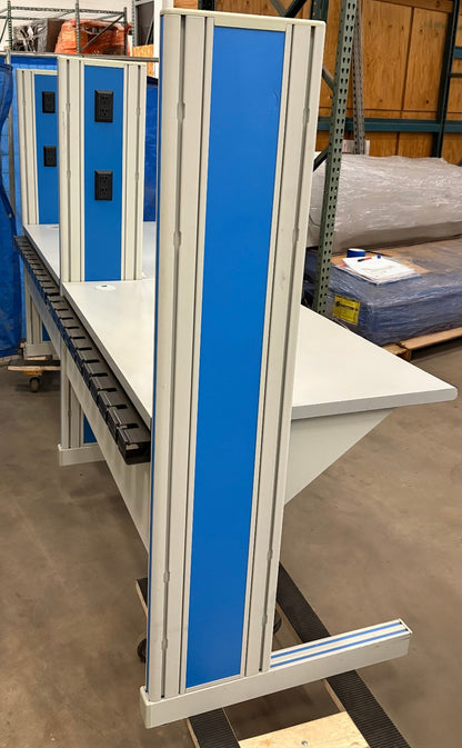 IAC TABLE  30"x 96"x30 1/2" (2 Sections Attached to LEGS) Two table tops