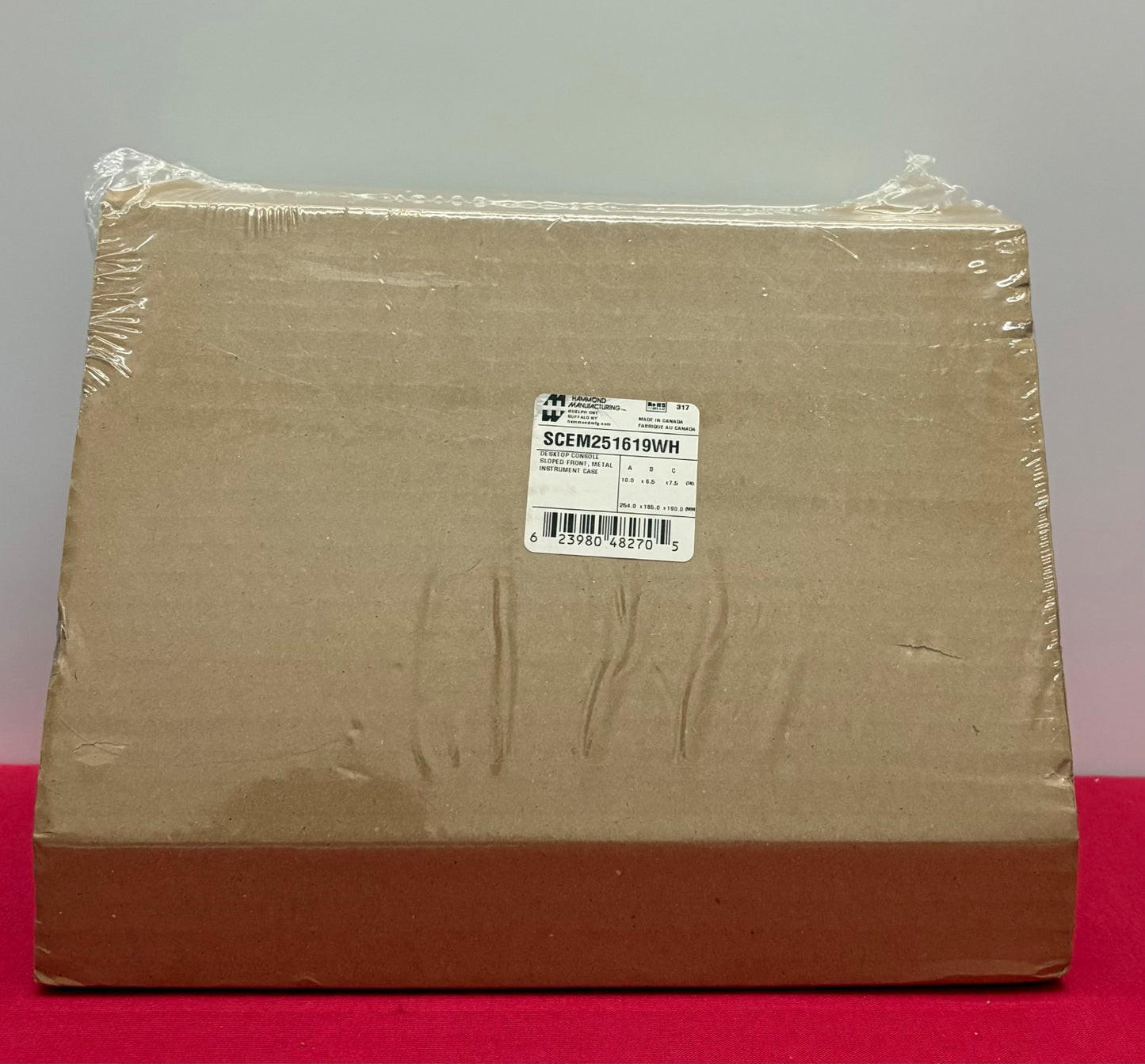 HAMMOND SCEM251619WH DESKTOP CONSOLE METAL BLUE/GRAY SLOPED FRONT CASE/ENCLOSURE