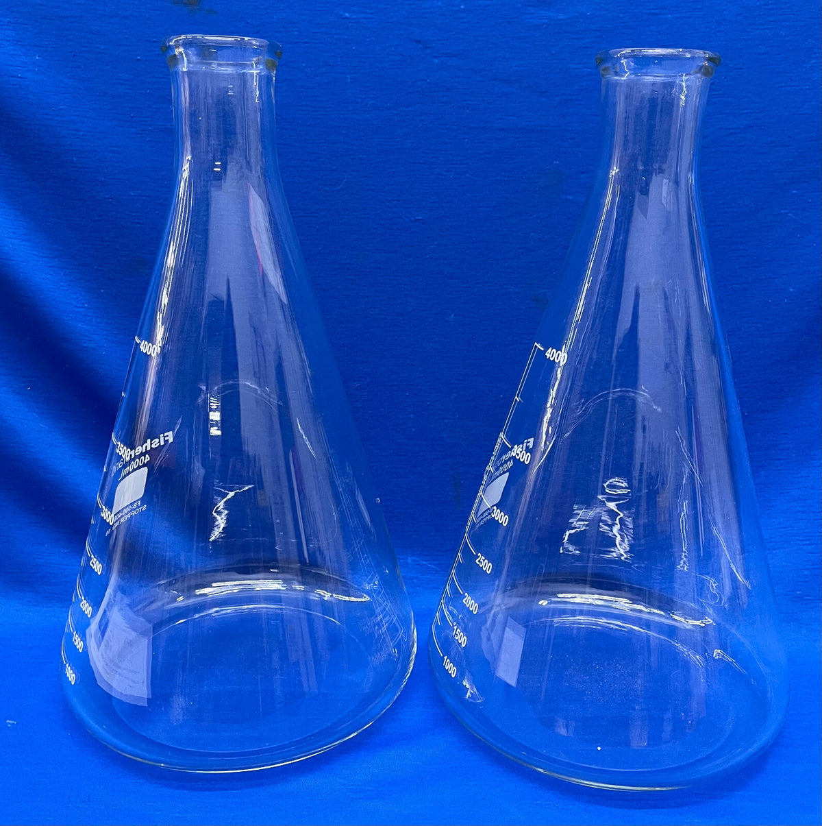 FISHERBRAND FB-500-4000 BICCHIERE ERLENMEYER 4000mL STRETTO - QTY 2