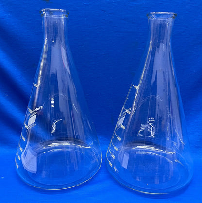 FISHERBRAND FB-500-4000 BICCHIERE ERLENMEYER 4000mL STRETTO - QTY 2