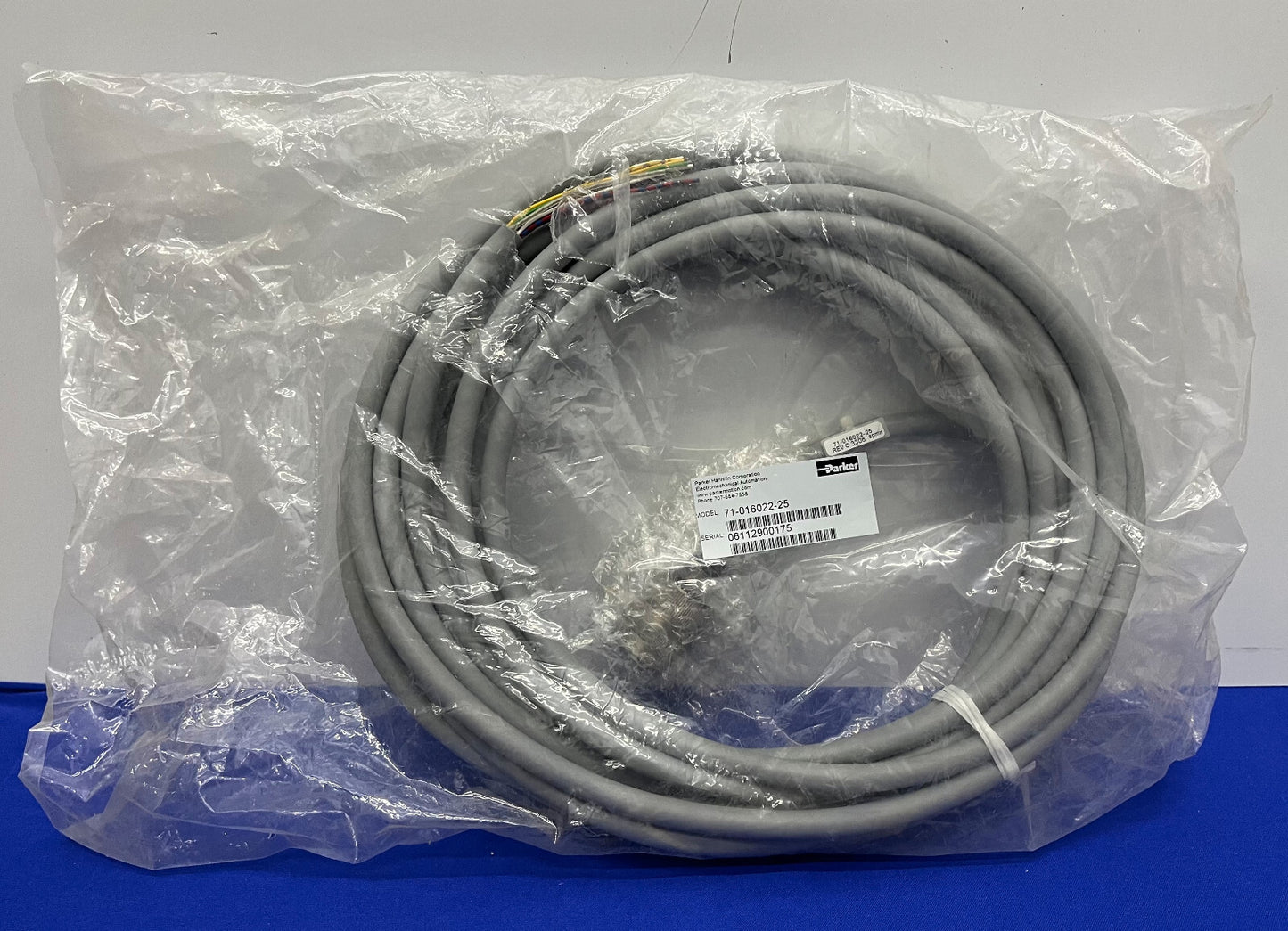 CÂBLE DE MOTEUR D'ORDINATEUR PARKER 71-016022-25 RÉV C 3306 25'