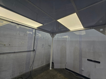 TERRA UNIVERSAL 6600-66-VL-0808 SOFTWALL MODULAR CLEANROOM. 8' W X 8' D X 8' H.