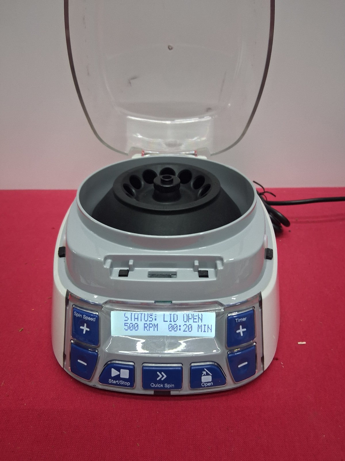THERMO SCIENTIFIC MYSPIN12 MINI CENTRIFUGE MAX SPEED 12500 RPM MAX 30 MIN TIMER