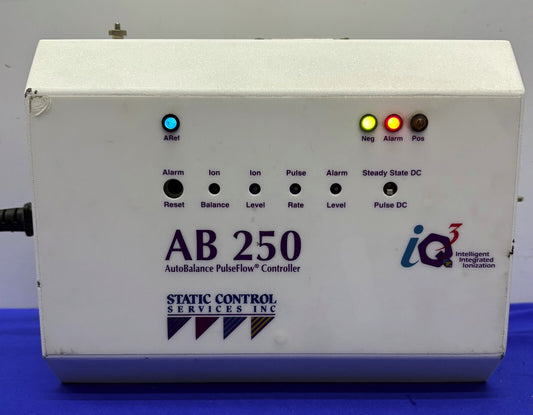 Servizi di controllo statico, regolatore di flusso a impulsi con bilanciamento automatico, riparazione di parti AB 250 