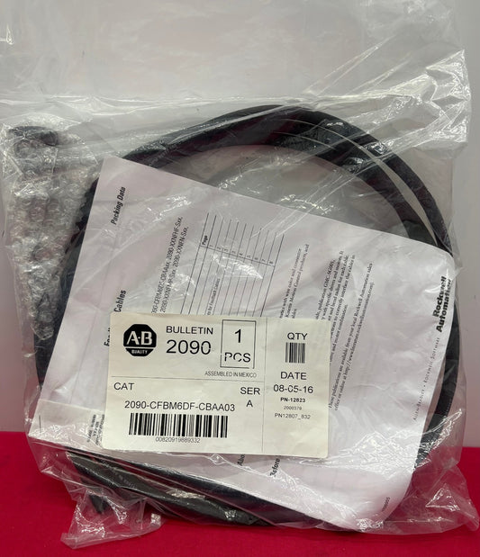 AB ALLEN BRADLEY 2090CFBM6DF-CBAA03 SER A POWER & FEEDBACK CABLE 2090 KINETIX