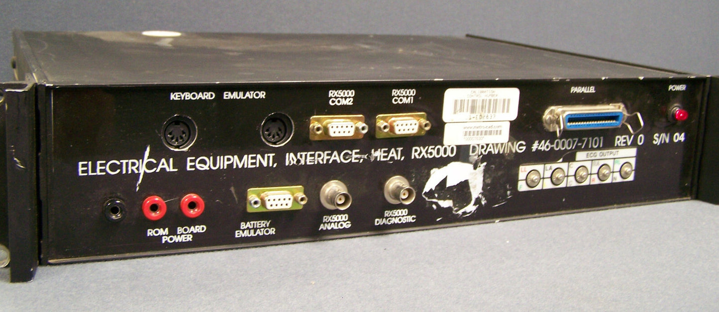 ELECTRICAL EQUIPMENT INTERFACE HEAT RX5000 SN 04