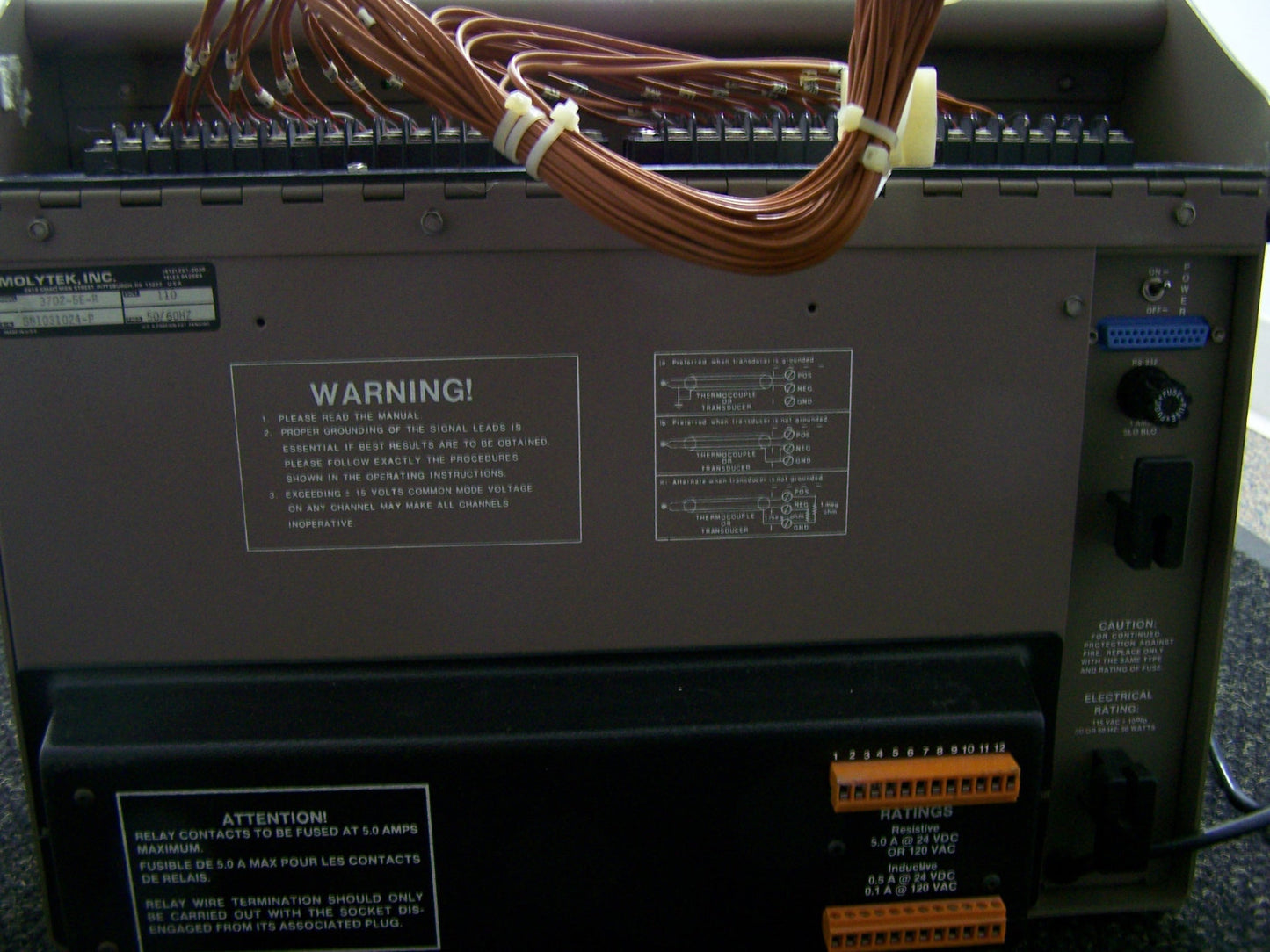 MOLYTEK 3702-5E-R PORTABLE RECORDER & DATA LOGGER