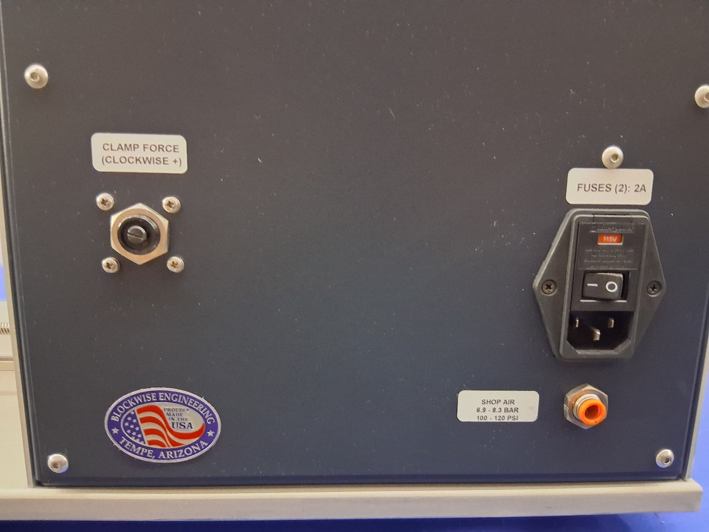 Blockwise Engineering SFA Marker Band Swager 120-220 VAC 2A 50-60 Hz 500 RPM