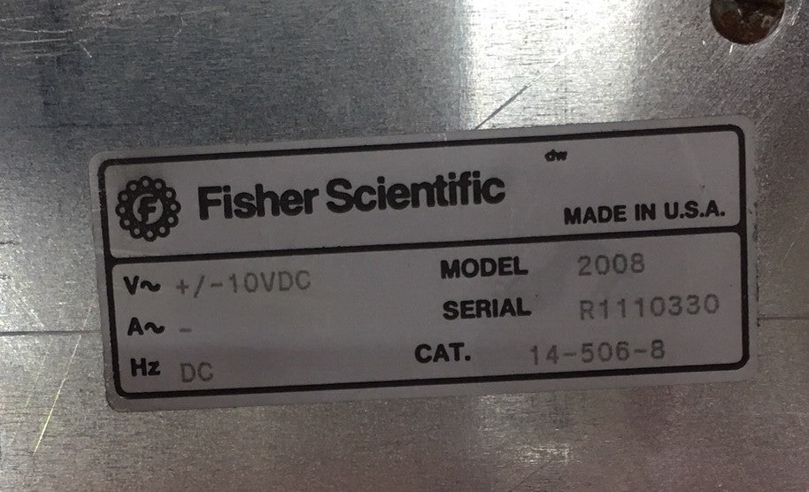 POUR PIÈCES/RÉPARATION - AGITATEUR ÉLECTRONIQUE FISHER SCIENTIFIC 2008 / CAT. 14-506-8