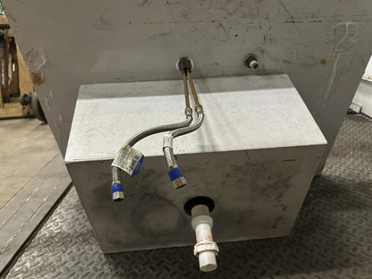 FISHER HAMILTON SINK AND BASE COMBO GRAY BASE WITH WHITE DOORS 36" X 35" X 22"