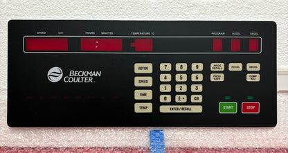 BECKMAN COULTER 343832 TOUCH PANEL AY CONTROL REPLACEMENT KEYPAD FOR J6M & J2M