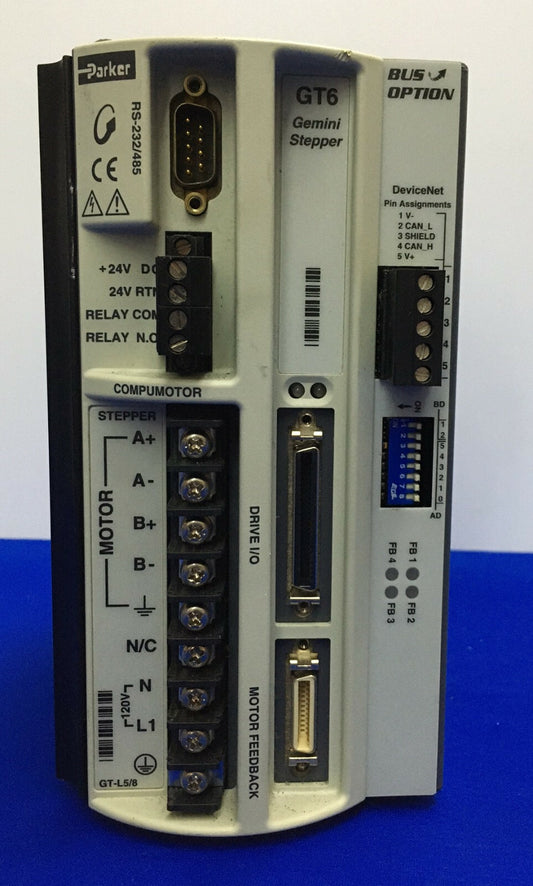 PARKER GT6 / GT6-L5-DN / GT6L5DN SCHRITTANTRIEB 120VAC 50/60HZ