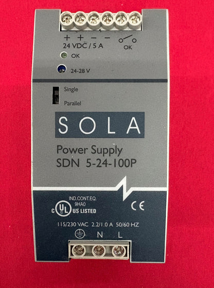 SOLA / HEVI- DUTY SDN 5-24-100P OVP POWER SUPPLY