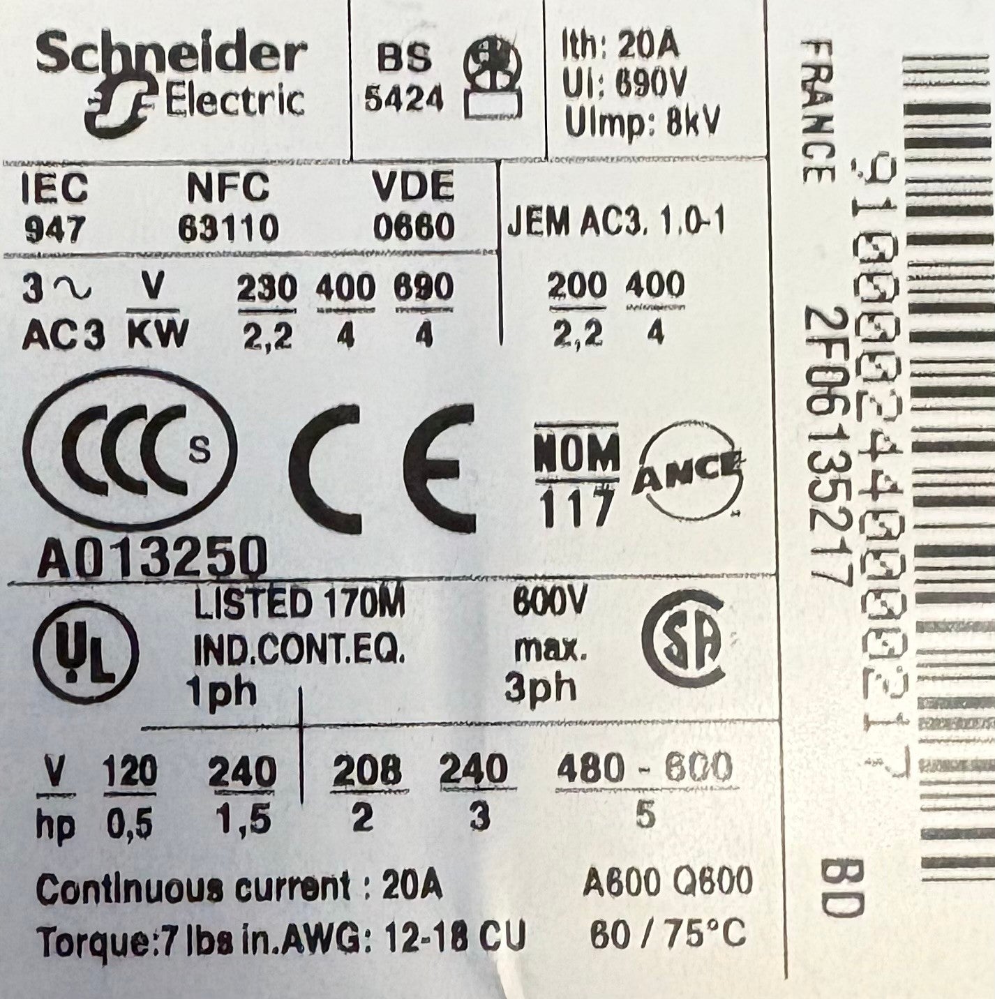 Lot of 2 SCHNEIDER LP1K0910BD TeSys K 3-POLE CONTACTOR 24VDC USED
