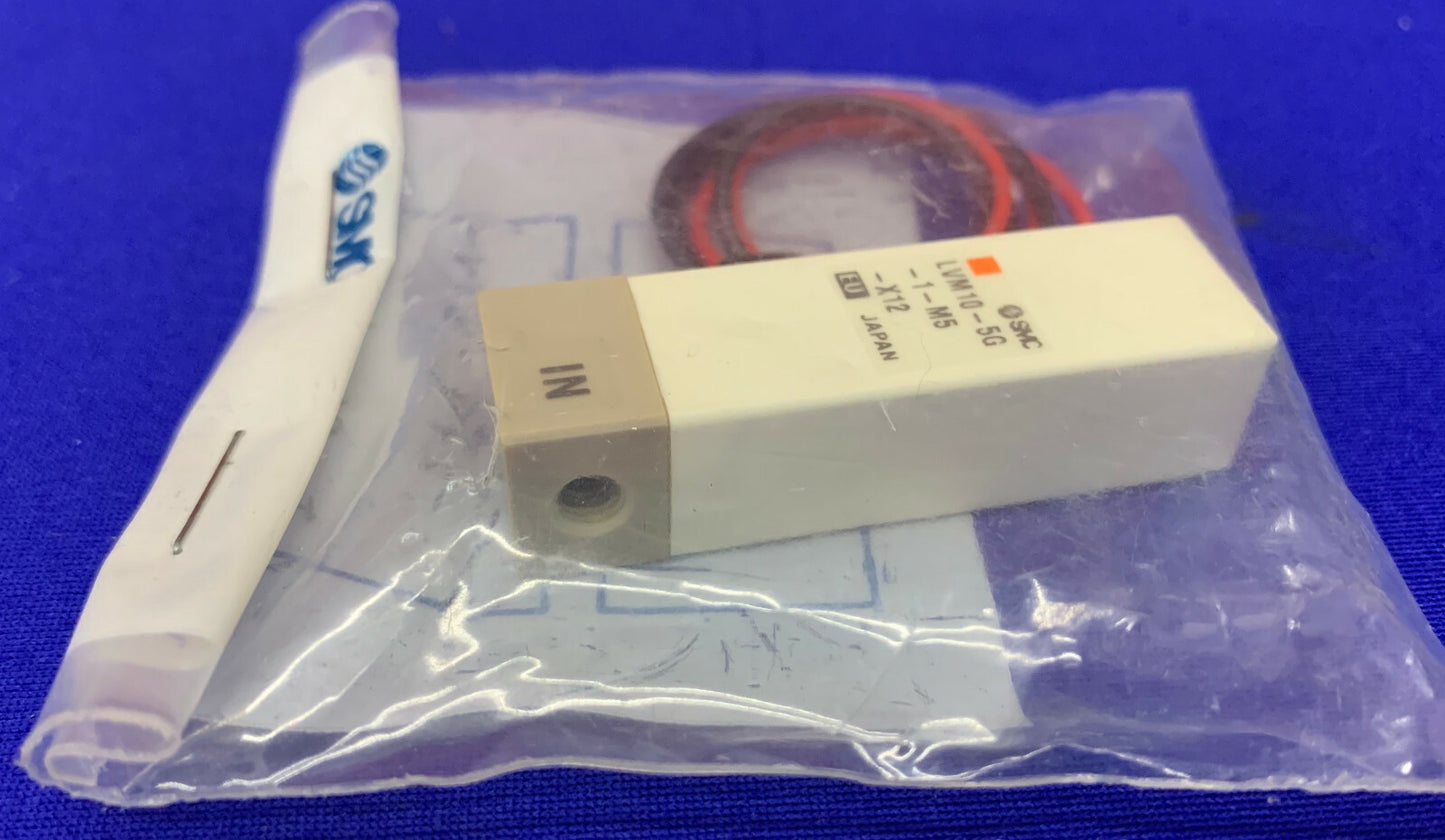 SMC LVM10-5G-1-M5-X12 KLEP CHEMISCH 2-POORTS