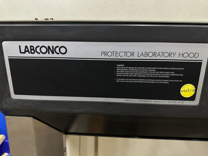 LABCONCO PROTECTOR LABORATORY HOOD NO BASE OR WORKSURFACE 70" W X 32 1/4" W