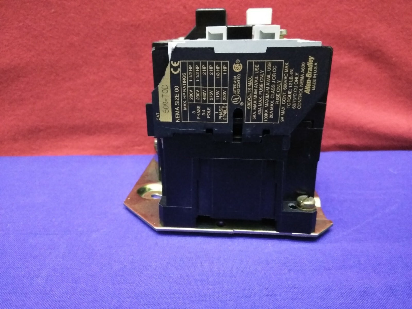 Allen-Bradley Allen Bradley AB 509-TOD Voltage Starter