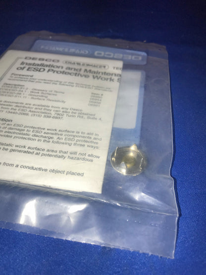 DESCO 09863 SNAP SOCKET ANTI-STATIC,PUSH AND CLINCH,10 mm SIZE - QTY 5 PKGS