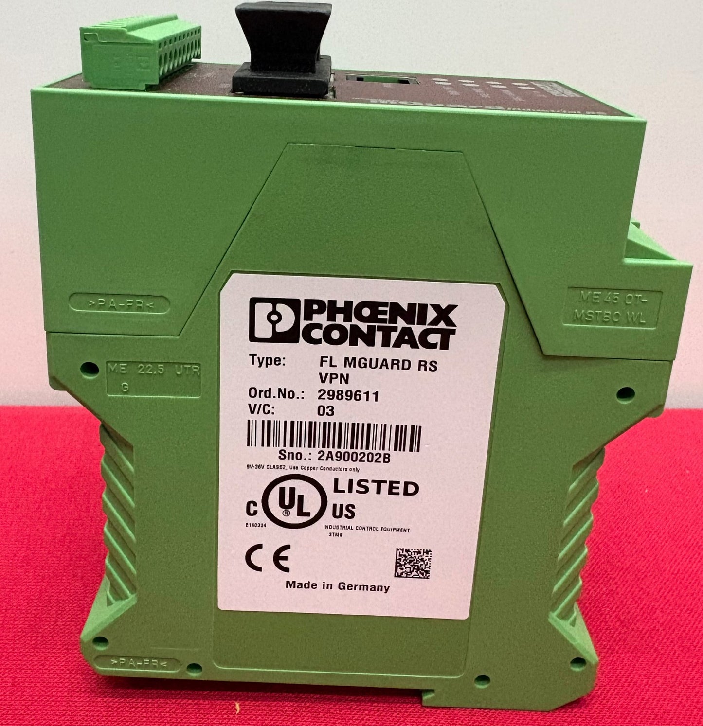 PHOENIX CONTACT FL MGUARD RSVVPN ORD.NO 2989611 ROUTER 2 PORT V/C 03