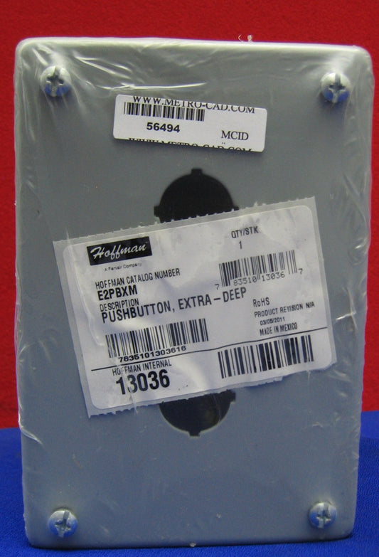 HOFFMAN E2PBXM DRUCKTASTER, EXTRATIEFES GEHÄUSE