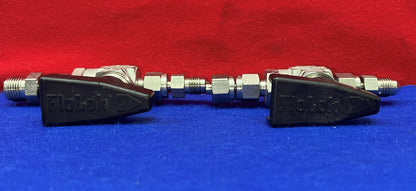 FLOLOK ステンレススチール 312-K-BLK-XP98 ボールバルブ 2個セット