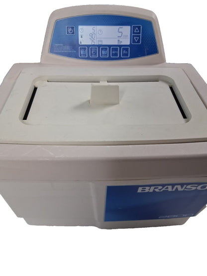 BRANSON 2800 CPX2800H ULTRASONIC BATH 0.75 GALLON CAPACITY TANK DIMENSIONS 9.5"