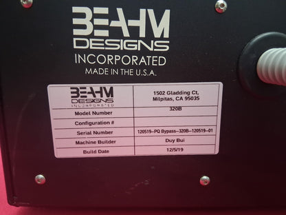 Beahm 320B Split Die Thermal Welder / Lap Joint Split Die Bonder / Polymer Tube