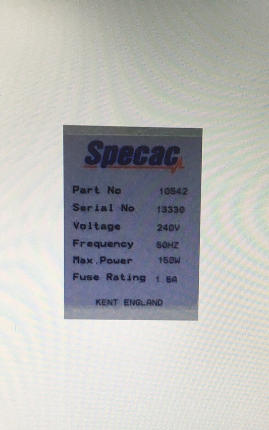 SPECAC 10542 BEHEIZTER GOLDEN GATE-REGLER 240 V 50 HZ 150 W