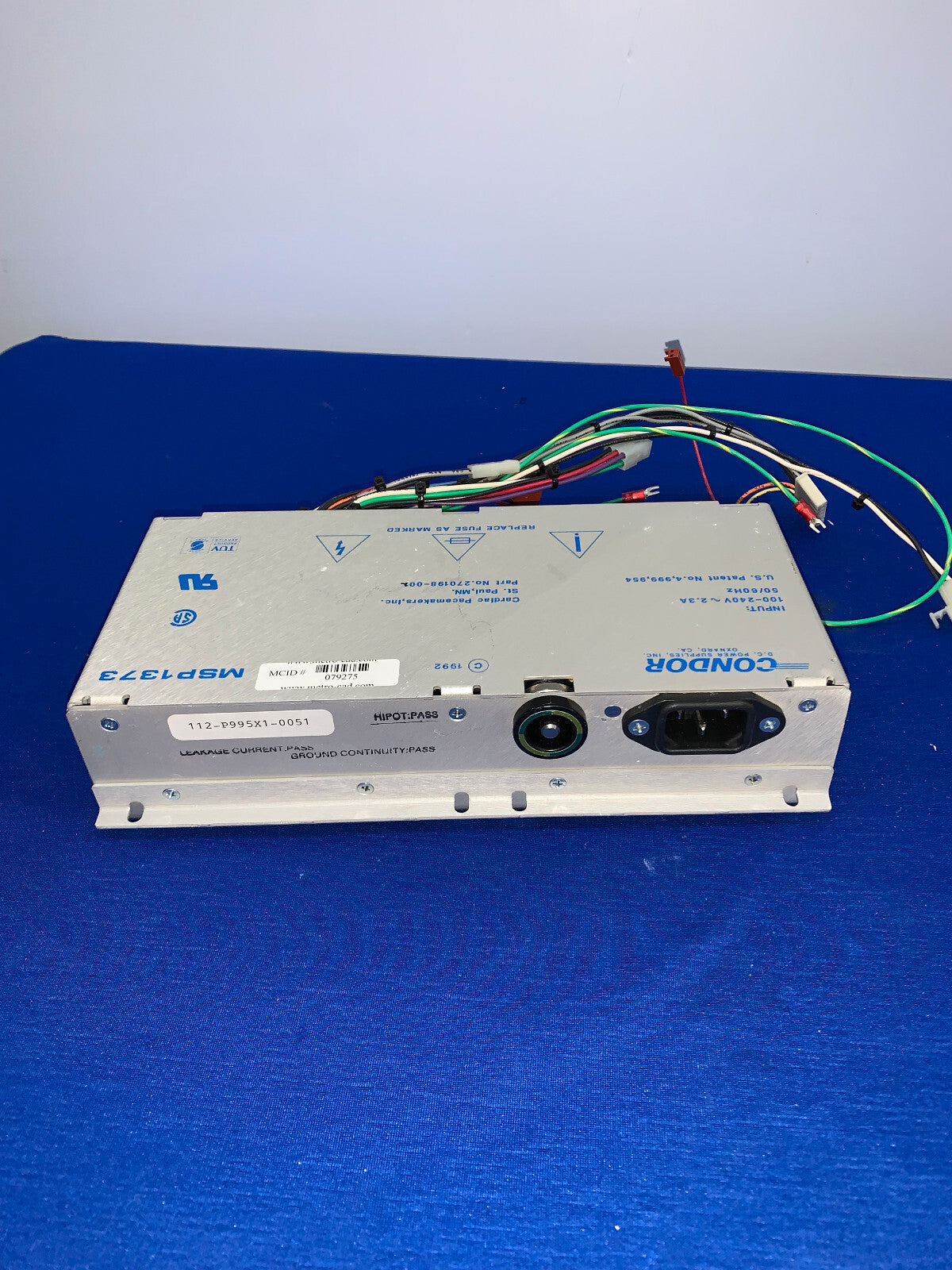 CONDOR MSP1373 HERZSCHRITTMACHER INC., DC-STROMVERSORGUNG, 100-240 V, 2,3 A, 50/60 Hz