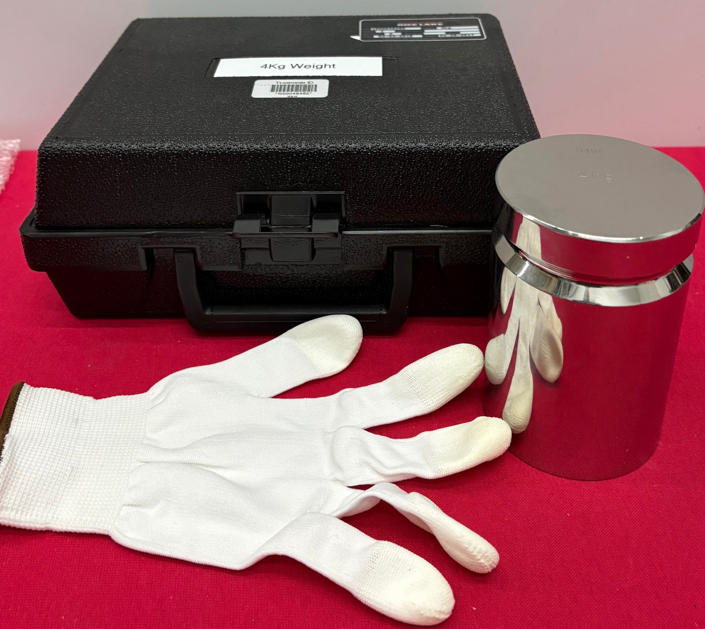 RICE LAKE 4Kg MEASUREMENT WEIGHT w/ CASE / CALIBRATION WEIGHT CLASS 1