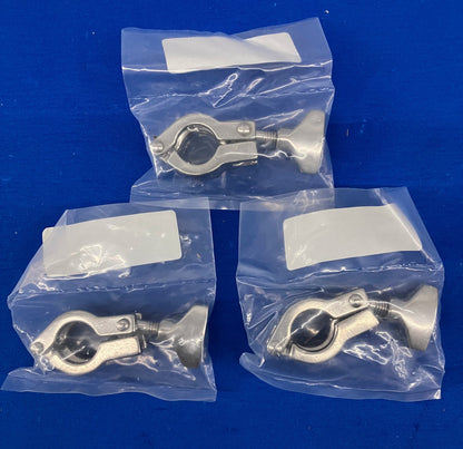 ABRAZADERA RÁPIDA CON TUERCA DE PALETA DE ACERO INOXIDABLE ANDRON PARA TUBO DE 0,5'' Y 0,75'' AC13HH4075 LOTE DE 3