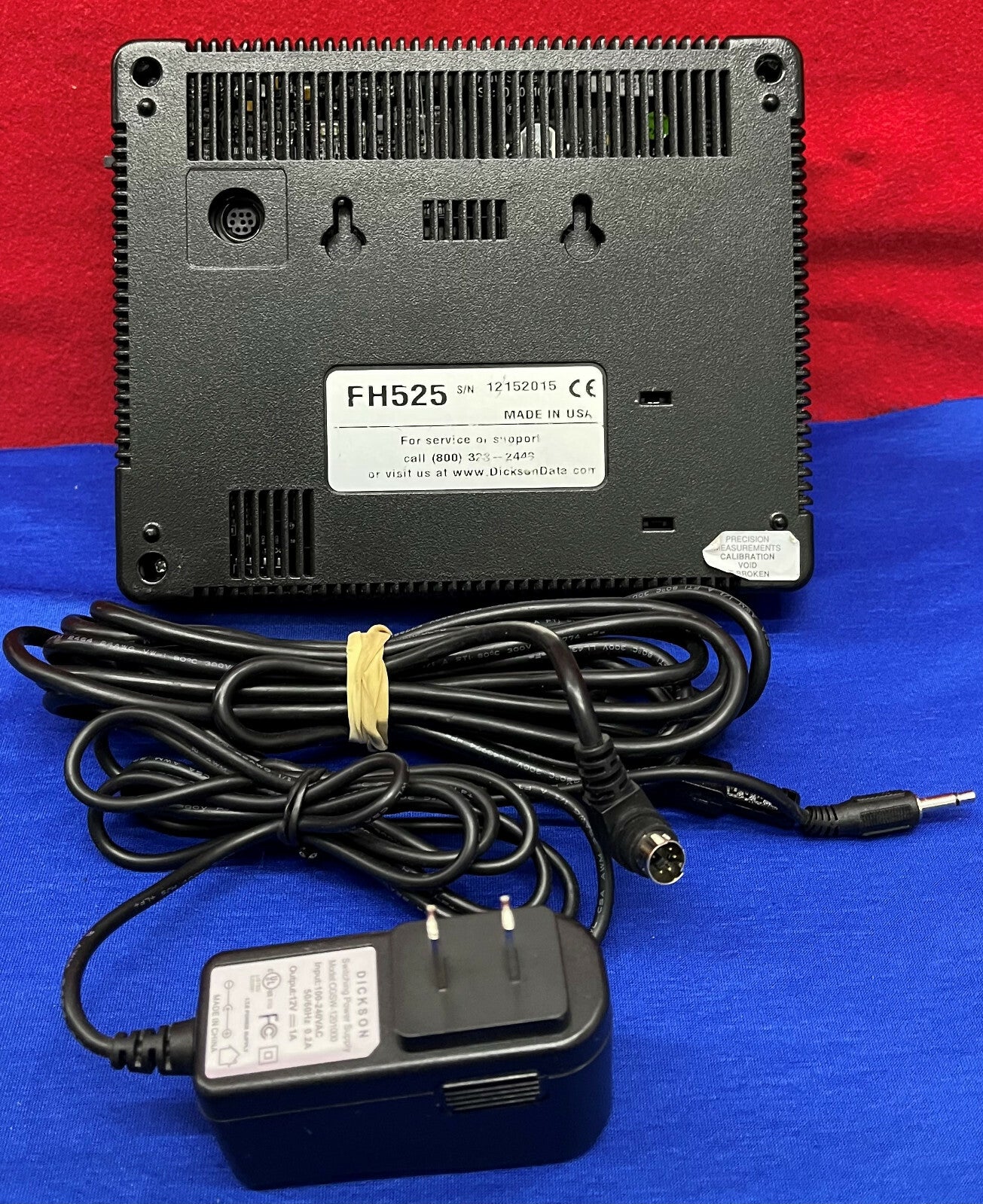 Enregistreur de données de température et d'humidité à écran tactile Dickson FH525 (SONDE NON INCLUSE)
