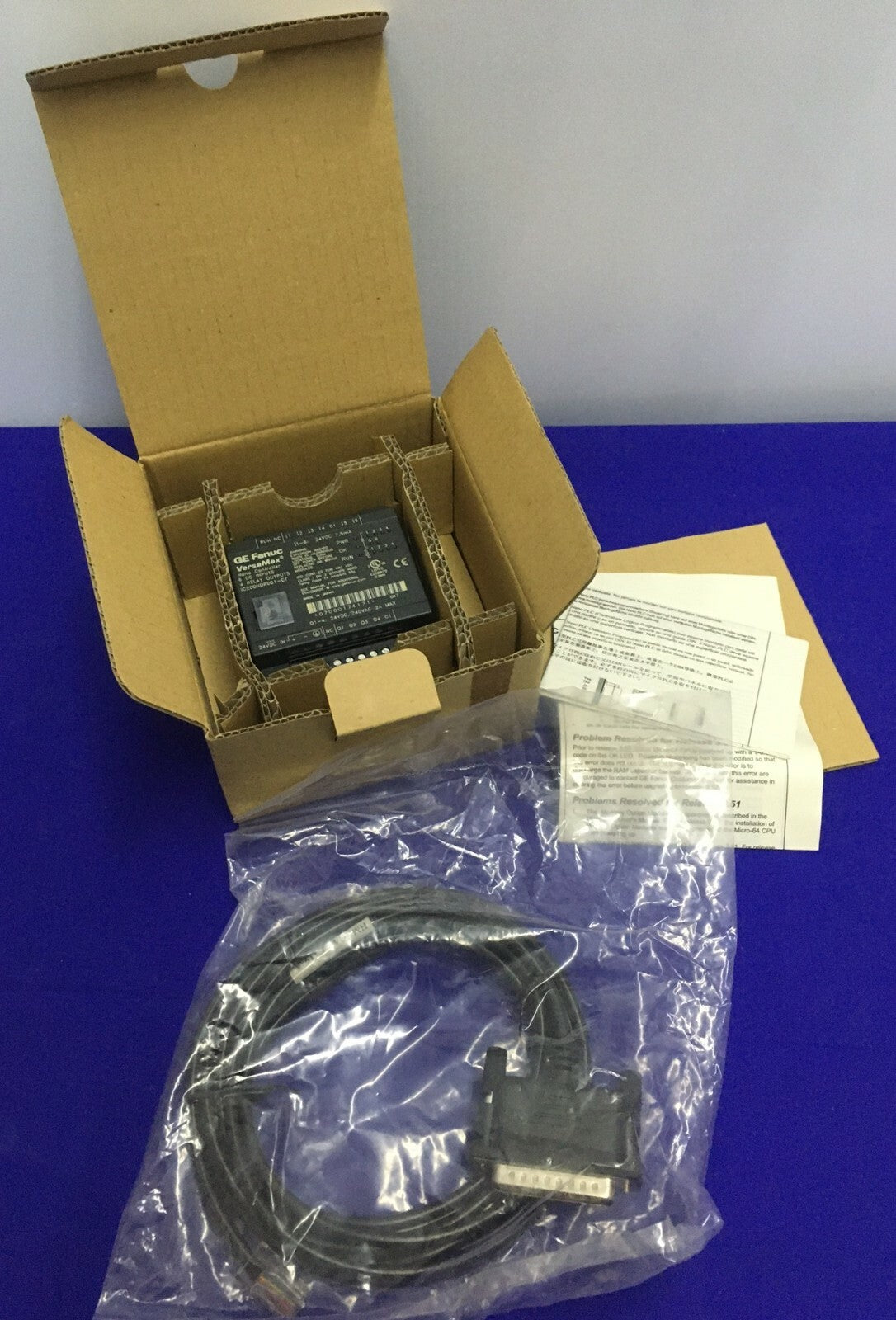 GE FANUC IC200NDR001-CF VERSAMAX NANO PLC 10 PUNTOS DC\DC\RELÉ INCLUYE CABLE 