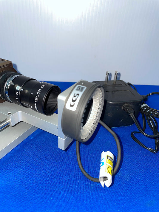 CAMERA W/ 50MM 1:2.8 TAMRON 004470 LENS & CCS RING LIGHT