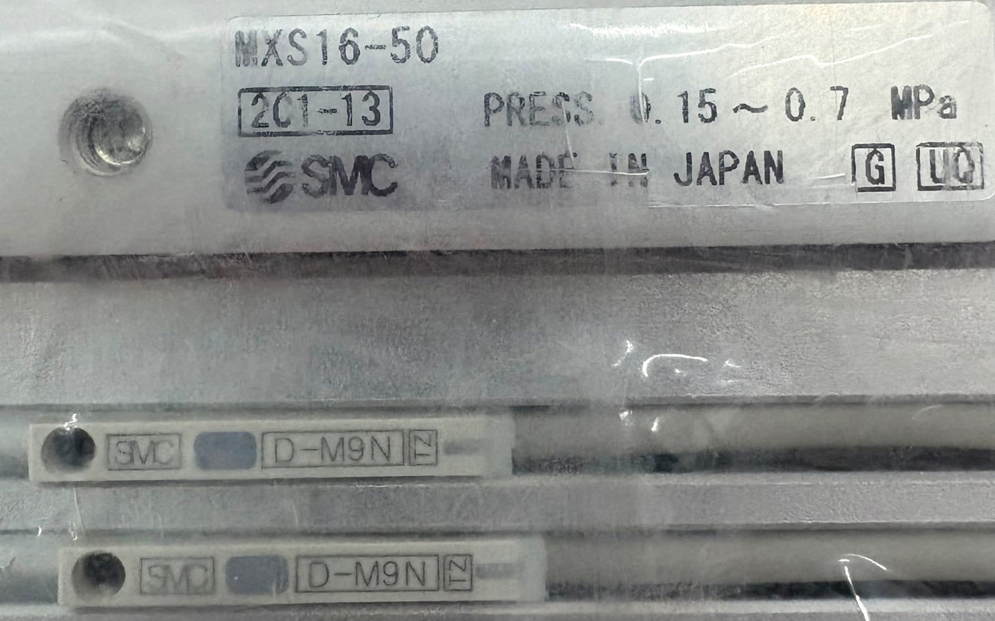 SMC MXS16-50A-M9NL GUIDED PNEUMATIC CYLINDER AIR SLIDE TABLE